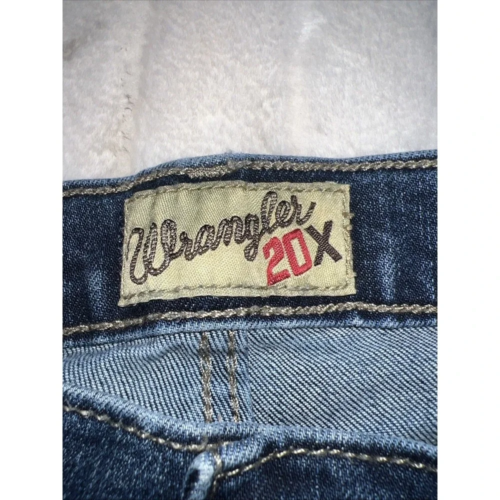 Wrangler 20X Bootcut Jeans Boys 16 Slim Dark Wash Vintage Blue Cowboy Western